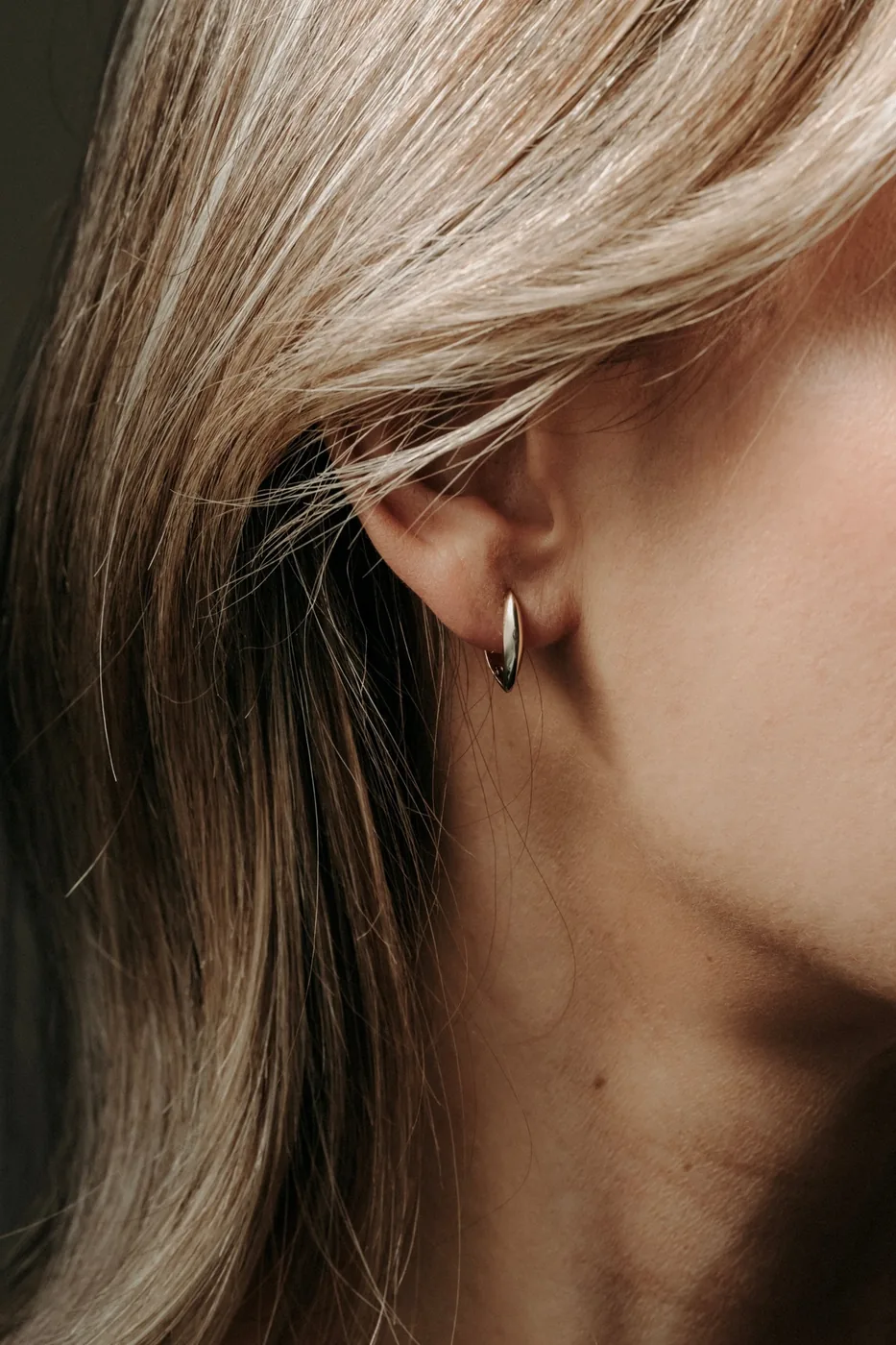Pointed Hinge Hoops - Sterling Silver — product image 4