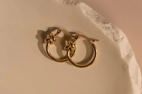 Knot Hoops- 14K Gold Filled — product image 3