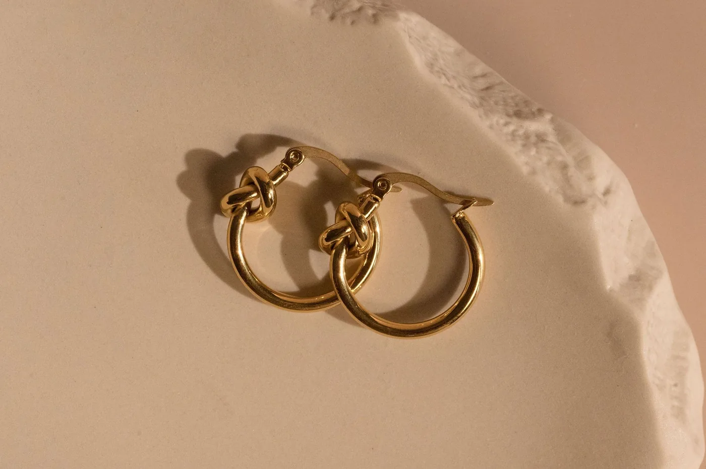 Knot Hoops- 14K Gold Filled — product image 3