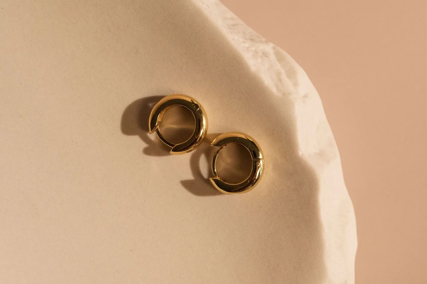 Marquise Cut Diamond Hoops - 14k Gold Filled — product image 3