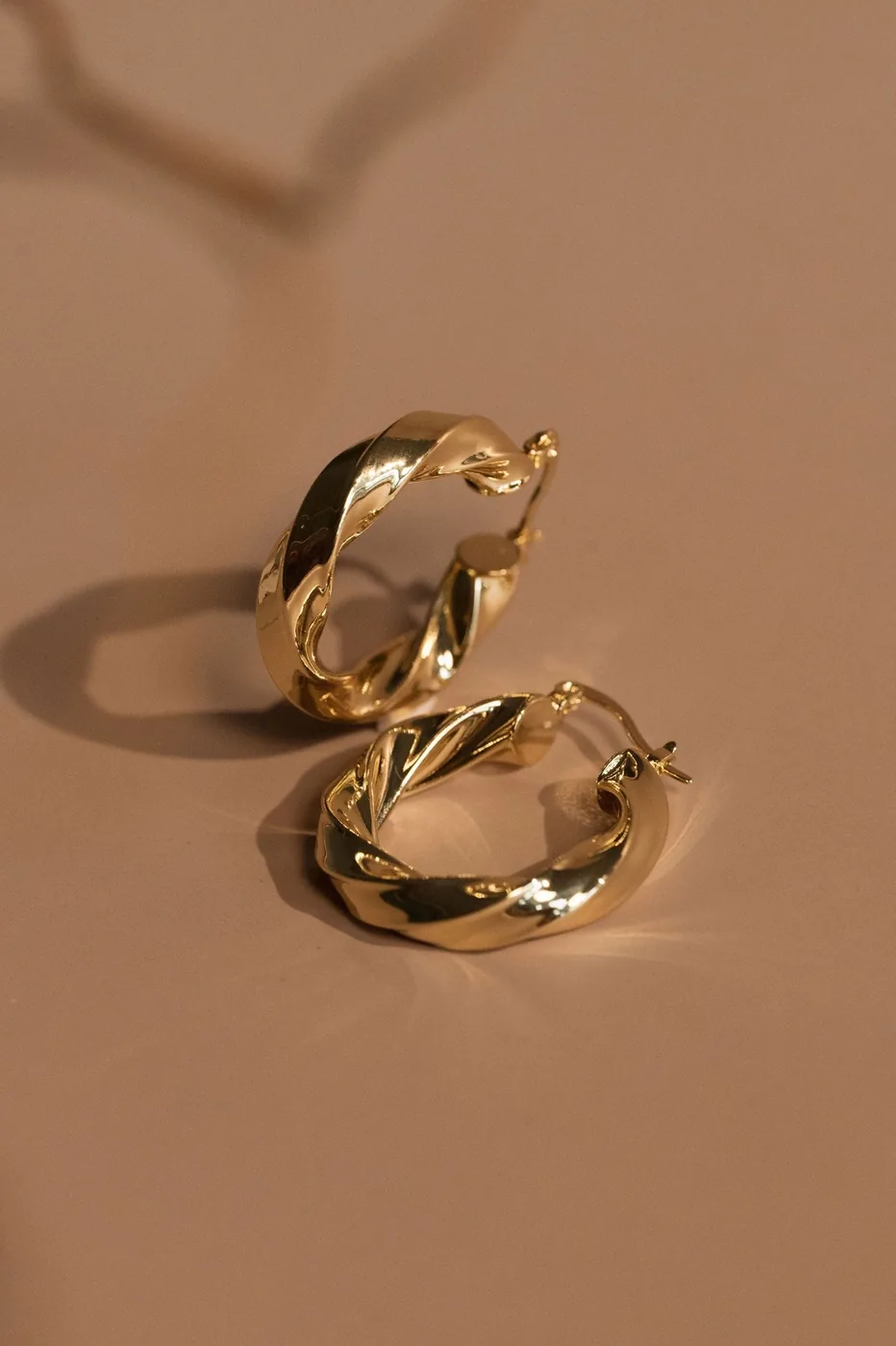 Twisted Hoops - 14k Gold Filled — product image 1