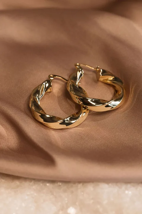 Twisted Hoops - 14k Gold Filled — product image 2