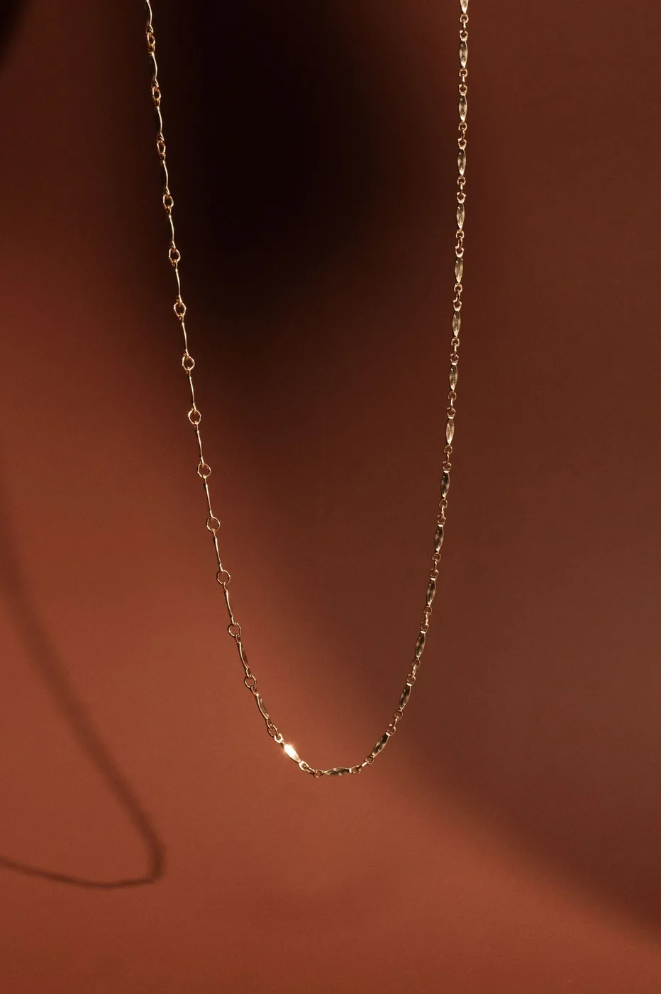 Bar Chain Necklace - Personalized - 14K Gold Filled — product image 3