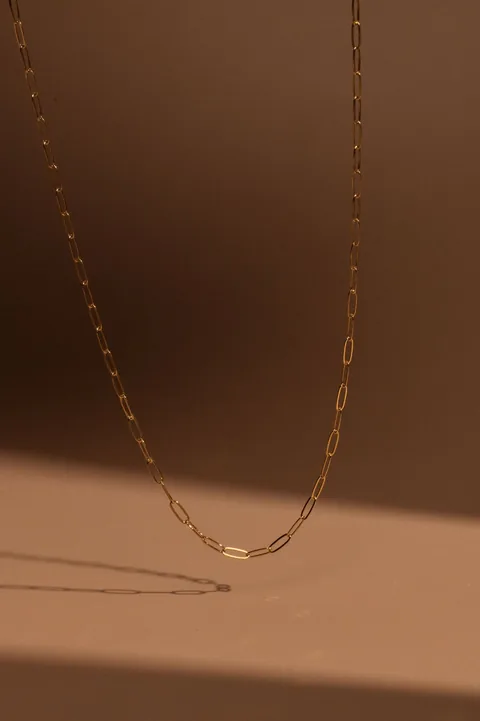 Staple Chain Necklace - 14k Gold Filled — product image 3