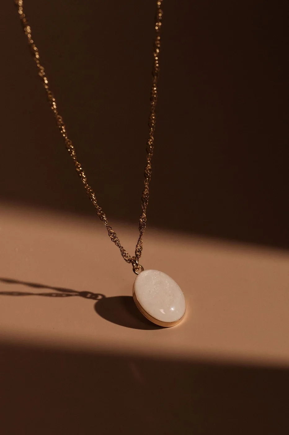 Cremation Oval Necklace - 14k Gold Filled — product image 10