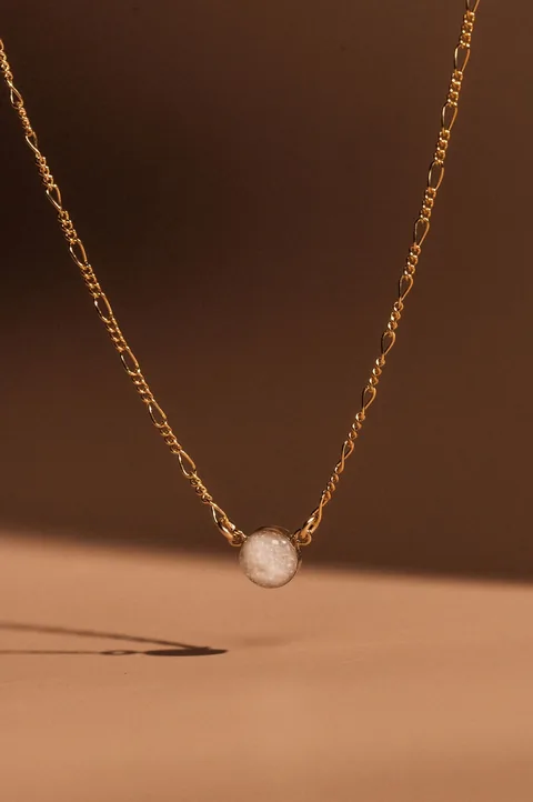 Cremation Figaro Chain Necklace - 14k Gold Filled — product image 1