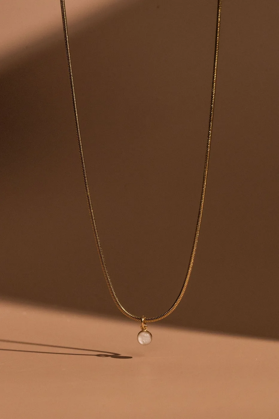 Cremation Snake Chain Necklace- 14k Gold Filled — product image 4
