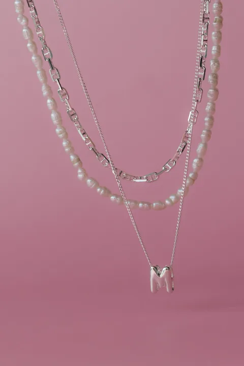 Bubble Charm Necklace- Personalized- Sterling Silver — product image 5
