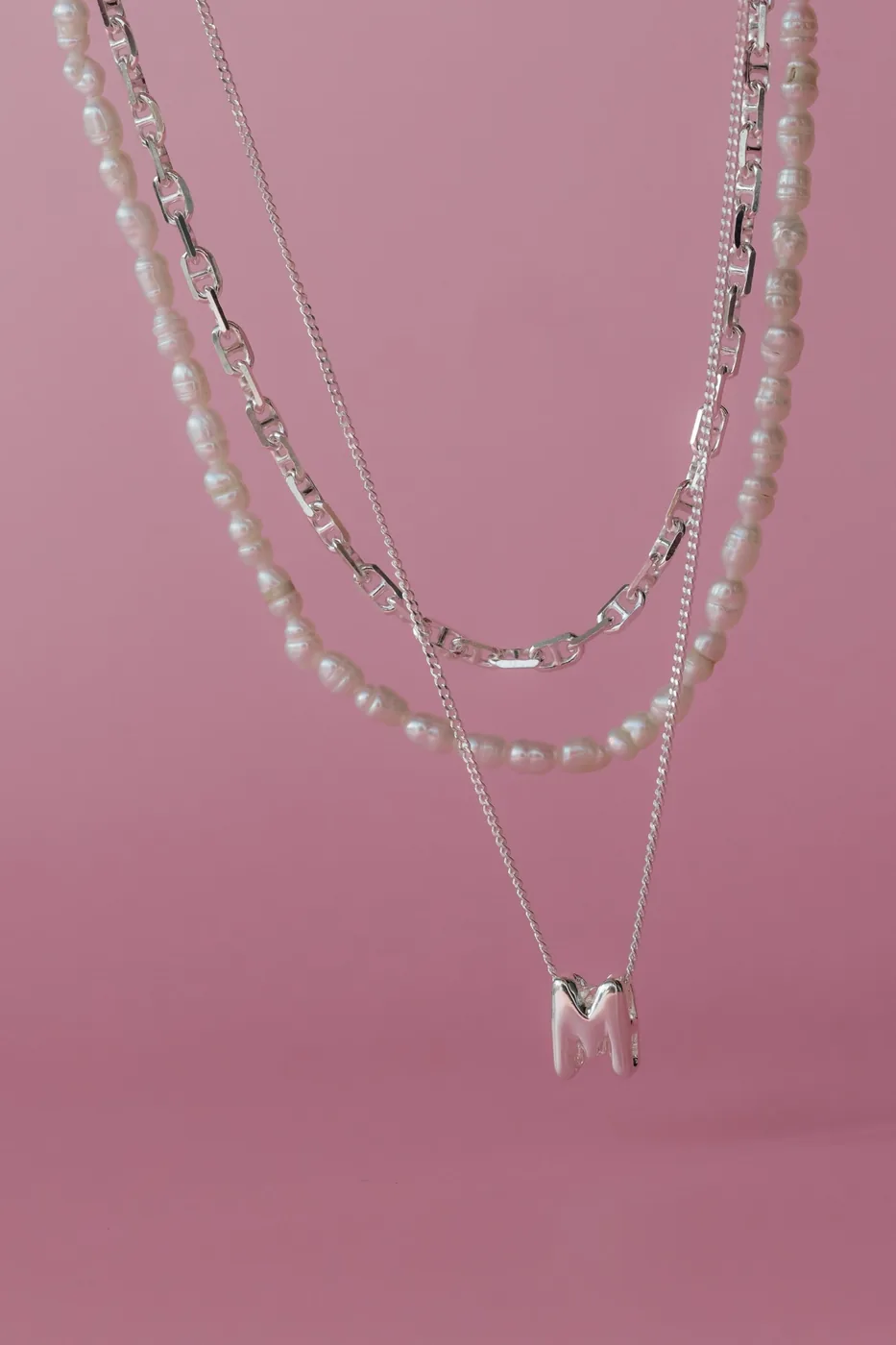 Bubble Charm Necklace- Personalized- Sterling Silver — product image 5