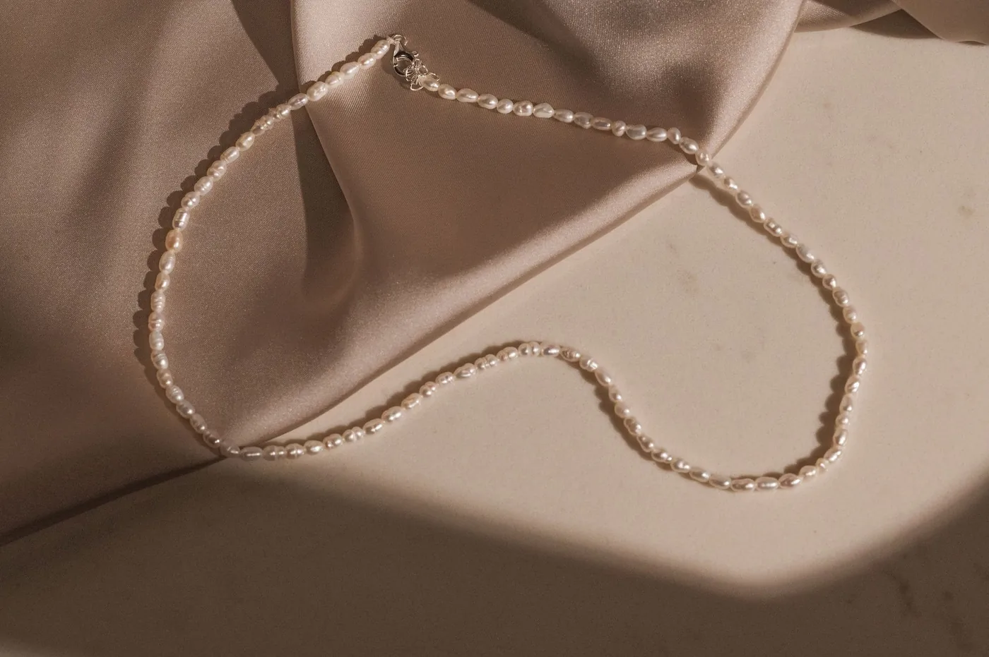 Skinny Freshwater Pearl Choker - Sterling Silver — product image 1