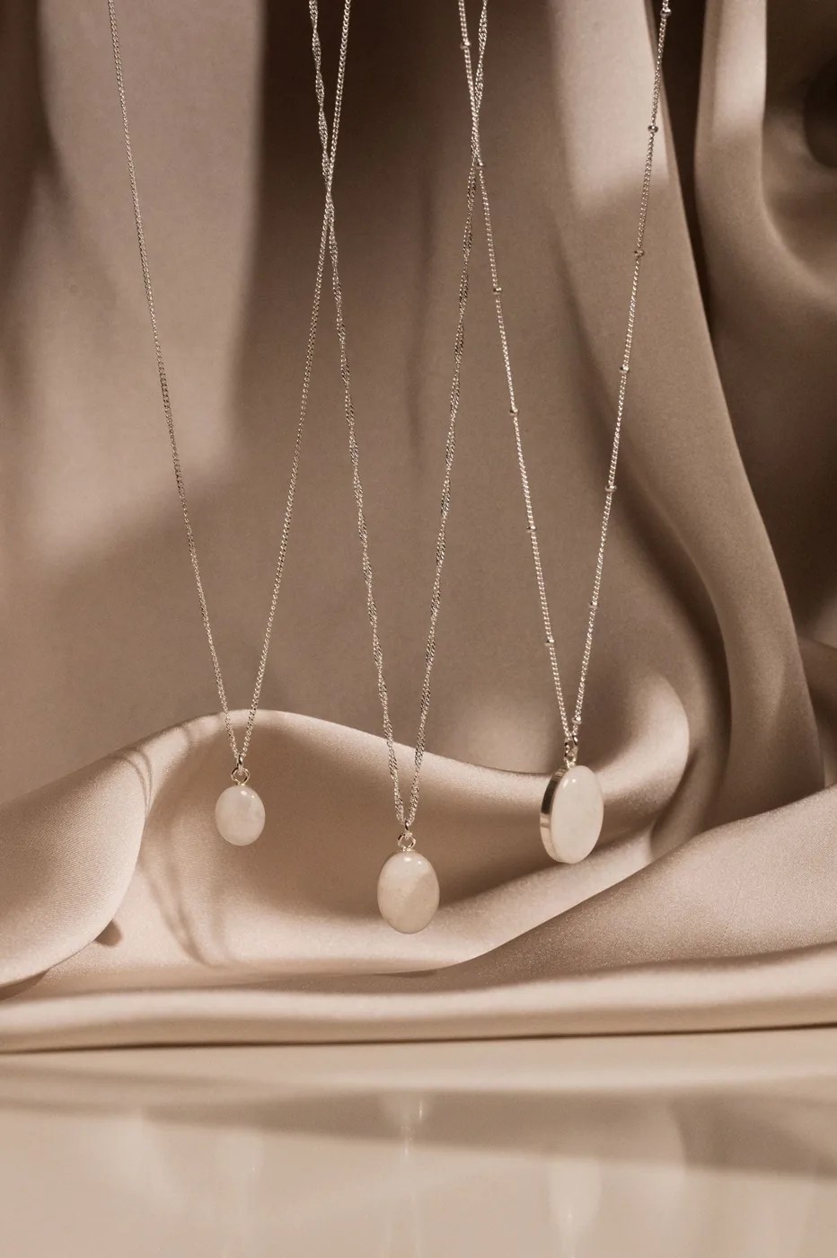 Cremation Oval Necklace- Sterling Silver — product image 7