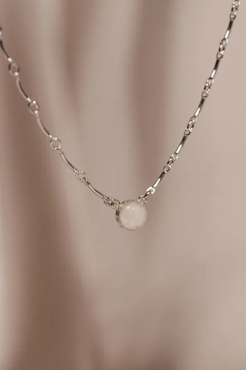 Cremation Scalloped Necklace - Sterling Silver — product image 2