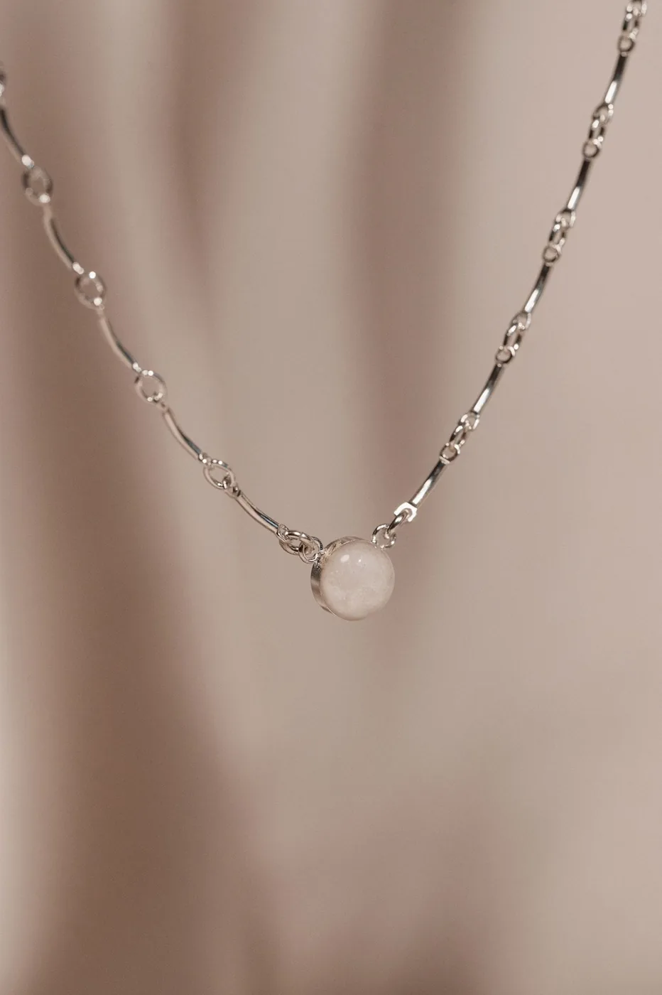 Cremation Scalloped Necklace - Sterling Silver — product image 2