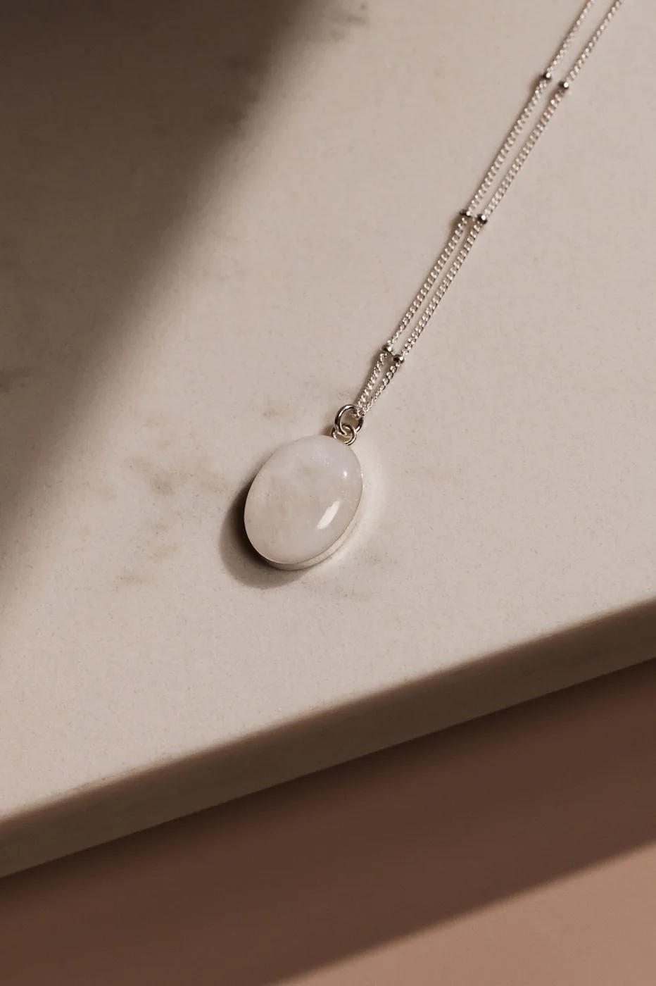 Cremation Oval Necklace- Sterling Silver — product image 3
