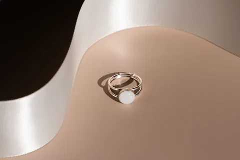 Mothers Milk Double Band Circle Ring - Sterling Silver — product image 2
