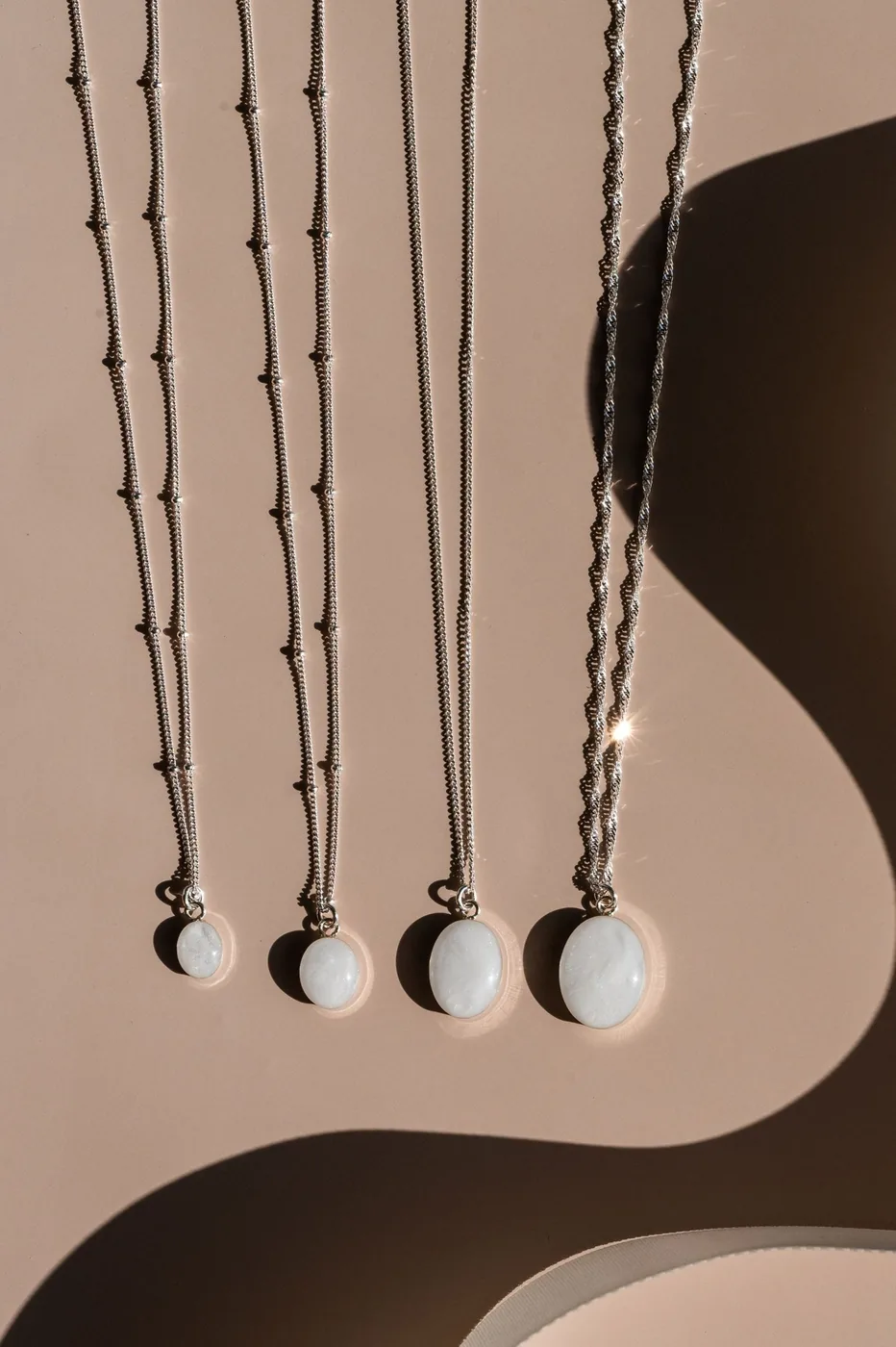 Mothers Milk Oval Necklace - Sterling Silver — product image 1