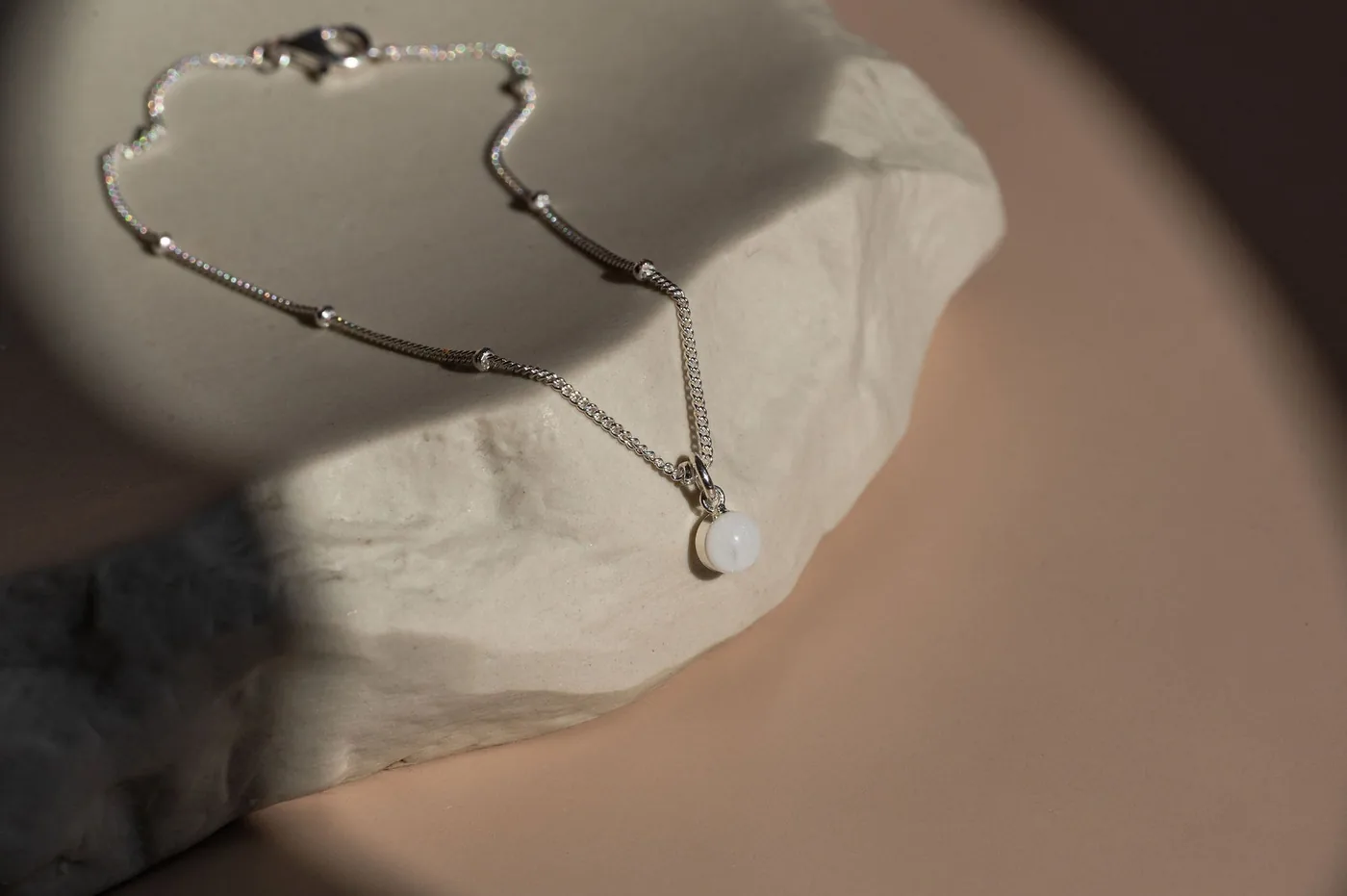 Cremation Saturn Charm Bracelet - Sterling Silver — product image 1