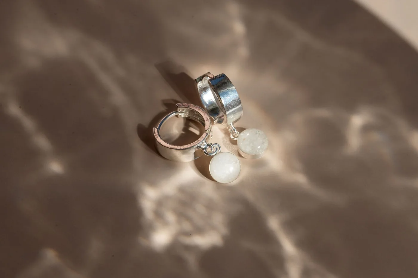 Cremation Hinge Hoop Earrings - Sterling Silver — product image 1
