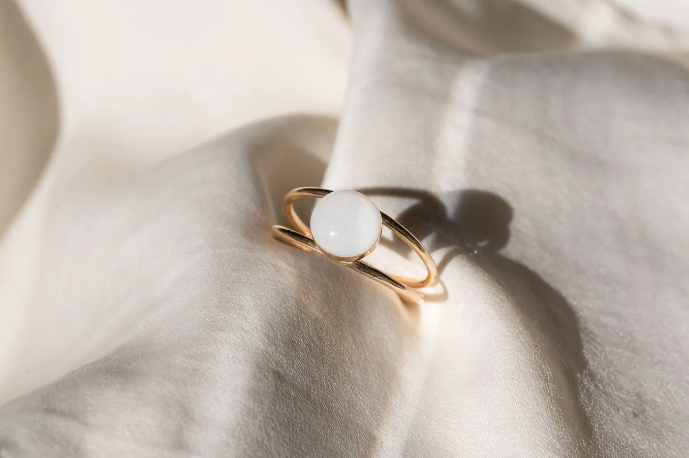 Mothers Milk Double Band Circle Ring - 14k Gold Filled — product image 1