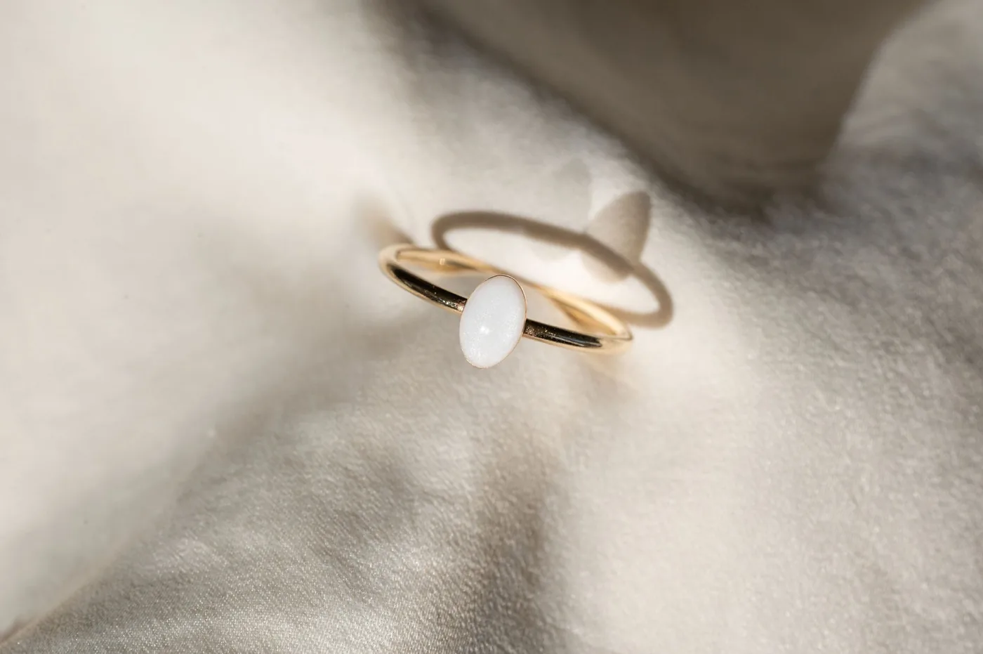 Mothers Milk Small Oval Ring - 14k Gold Filled — product image 7