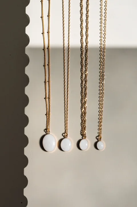 Mothers Milk Oval Necklace - 14k Gold Filled — product image 9