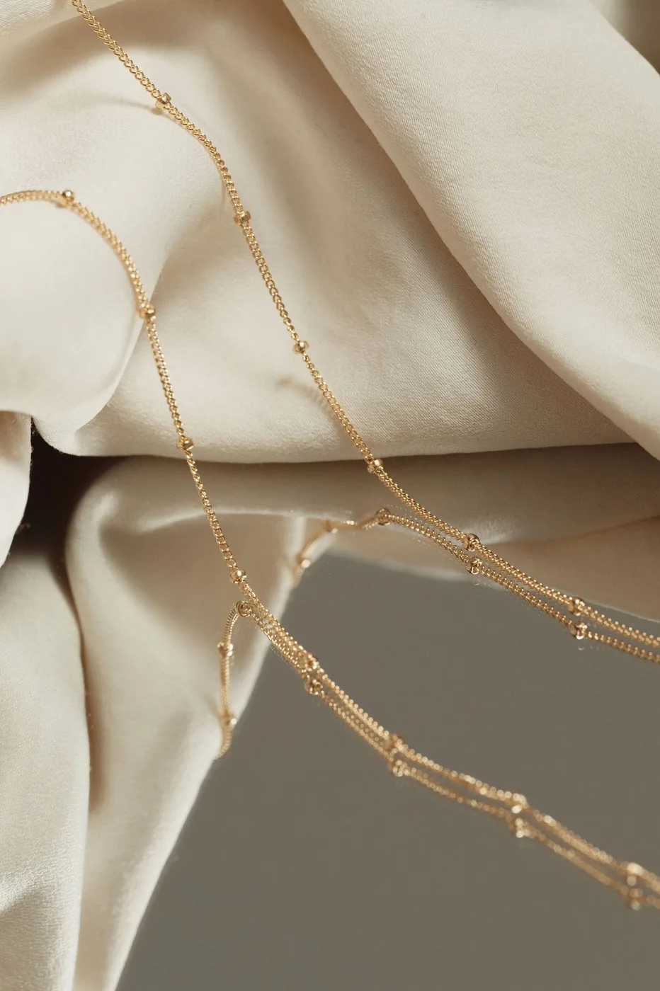 Saturn Chain Collarbone Necklace - 14k Gold Filled — product image 1