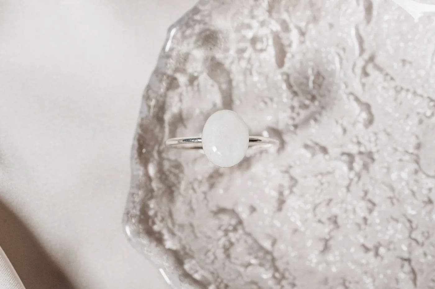 Cremation Large Oval Ring- Sterling Silver — product image 3