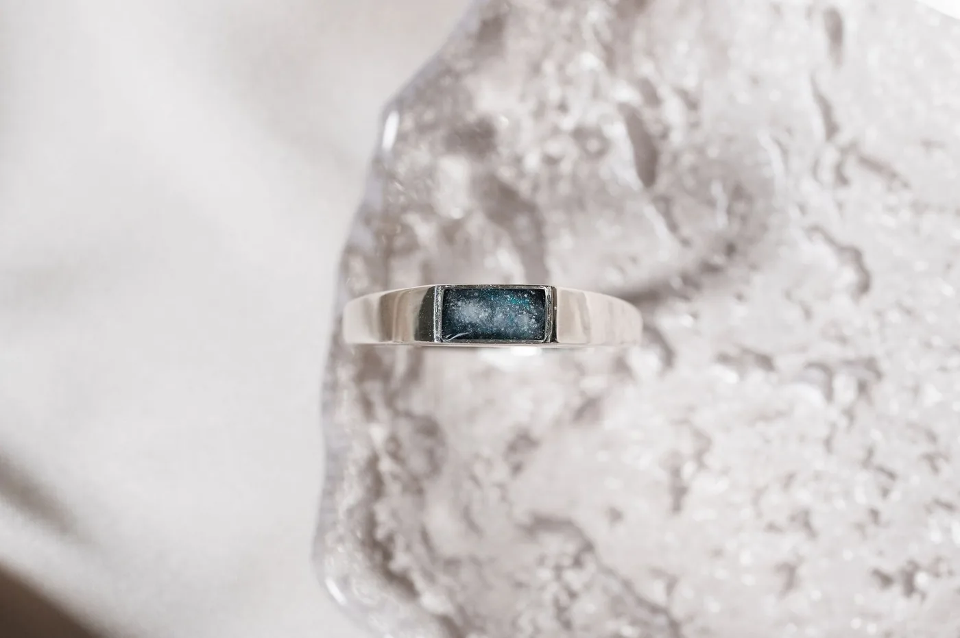 Cremation Signet Ring - Sterling Silver — product image 5