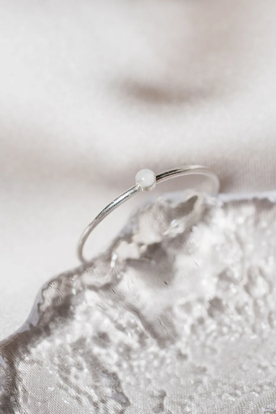 Cremation Dainty Ring - Sterling Silver — product image 2