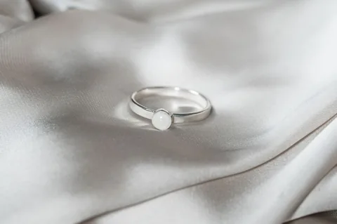Cremation Thick Band Ring - Sterling Silver — product image 1