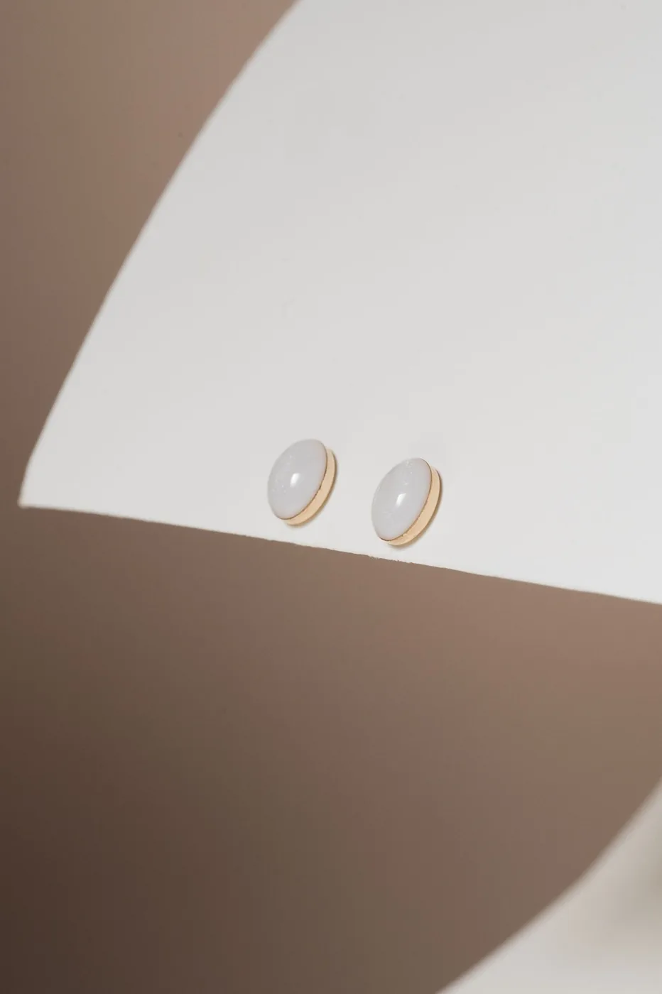 Cremation Oval Stud Earrings - 14k Gold Filled — product image 1
