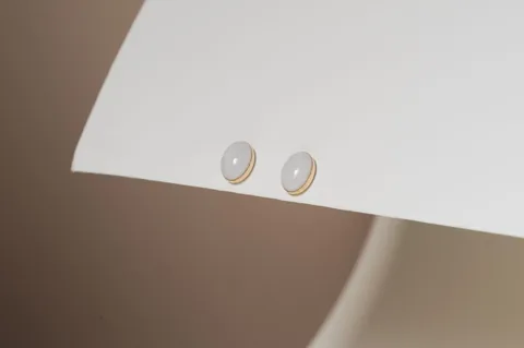Cremation Oval Stud Earrings - 14k Gold Filled — product image 3