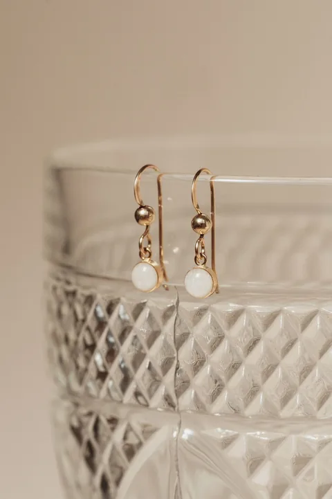 Cremation Drop Fish Hook Earrings - 14k Gold Filled — product image 5