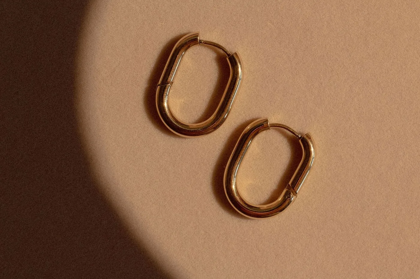 Rectangle Hoops - 14K Gold Filled — product image 3