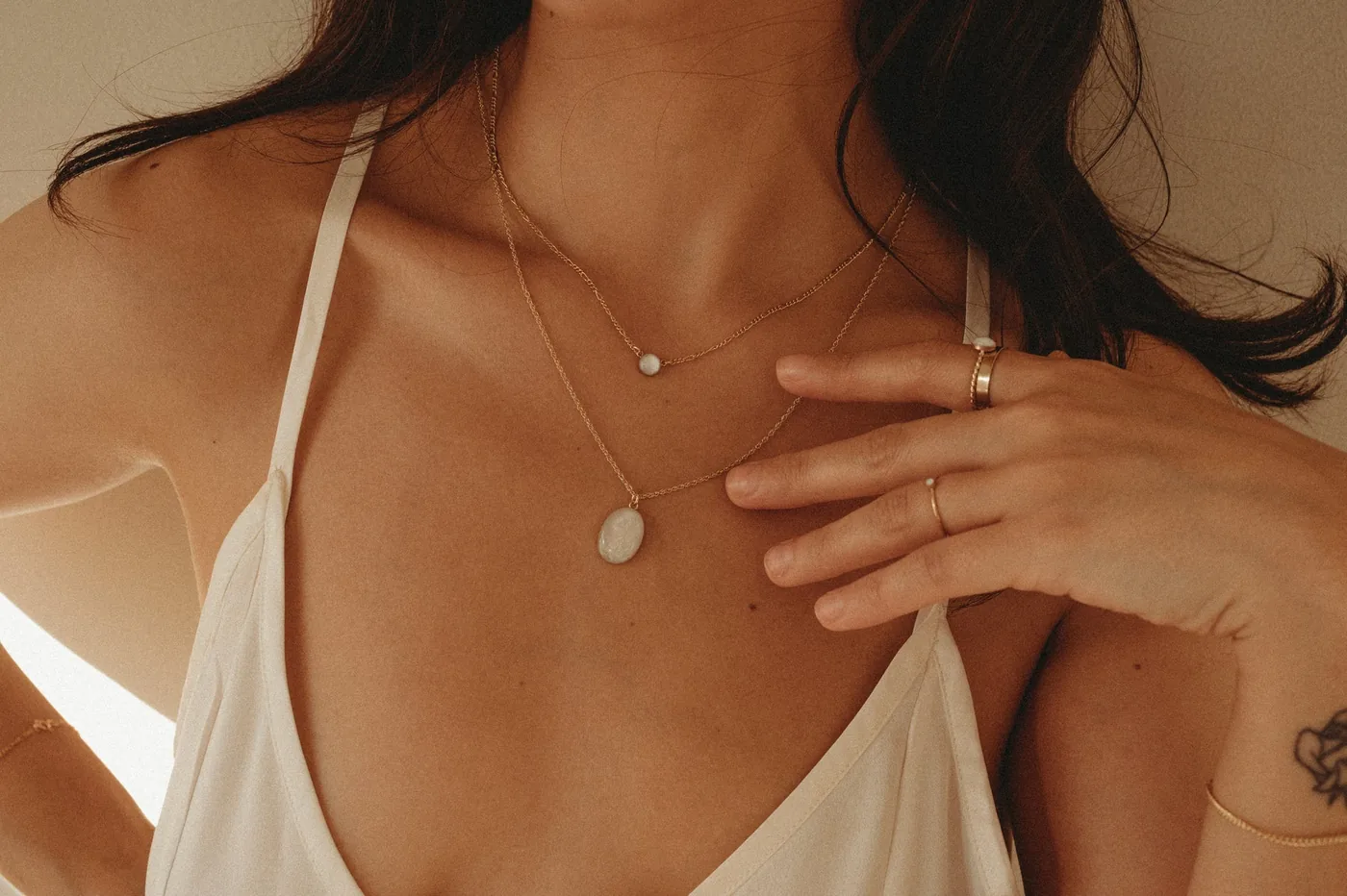 Cremation Figaro Chain Necklace - 14k Gold Filled — product image 5