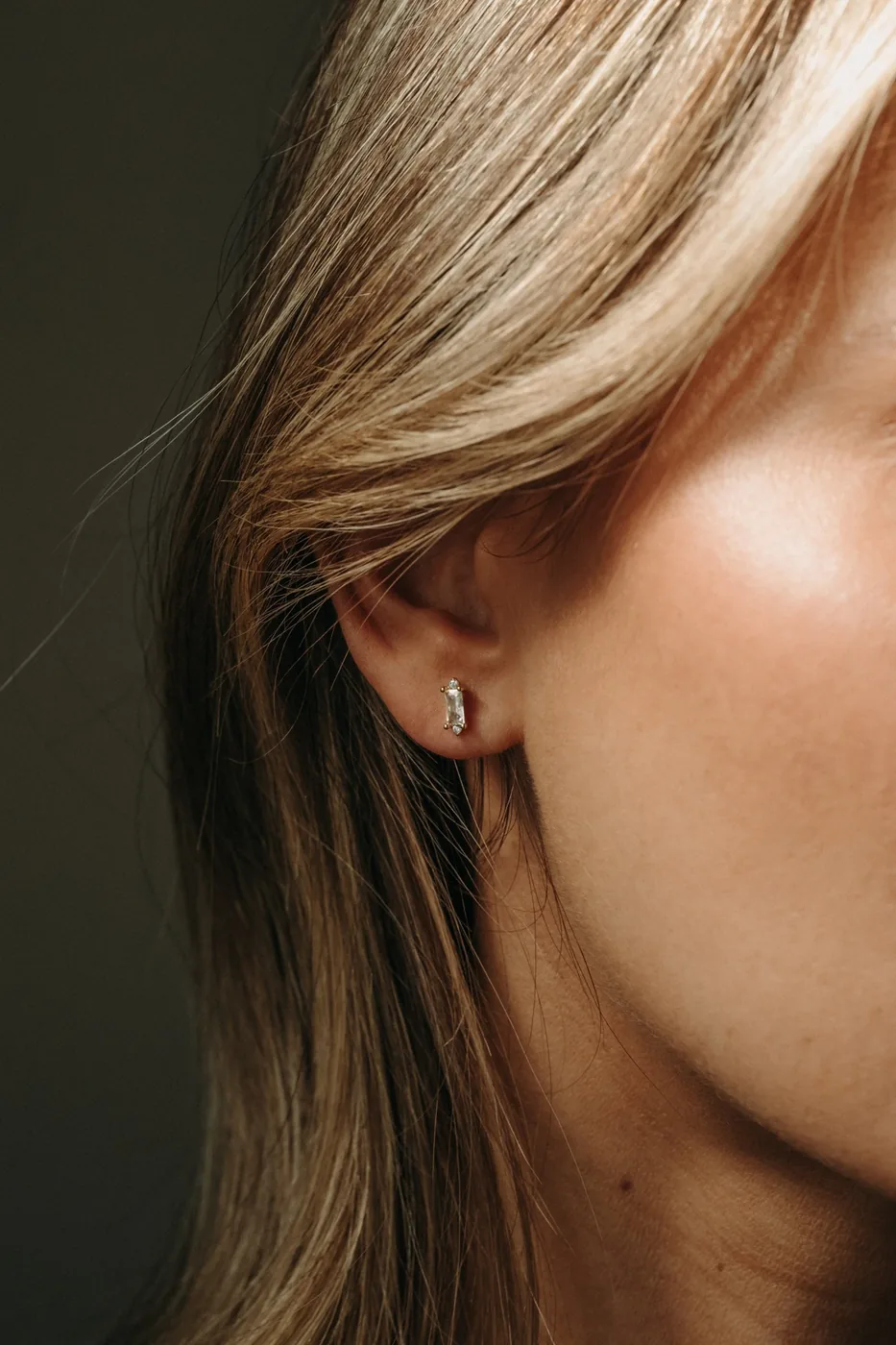 Royal Baguette Studs - 14k Gold Filled — product image 2