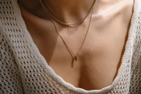 Box Initial Necklace - 14k Gold Filled — product image 8