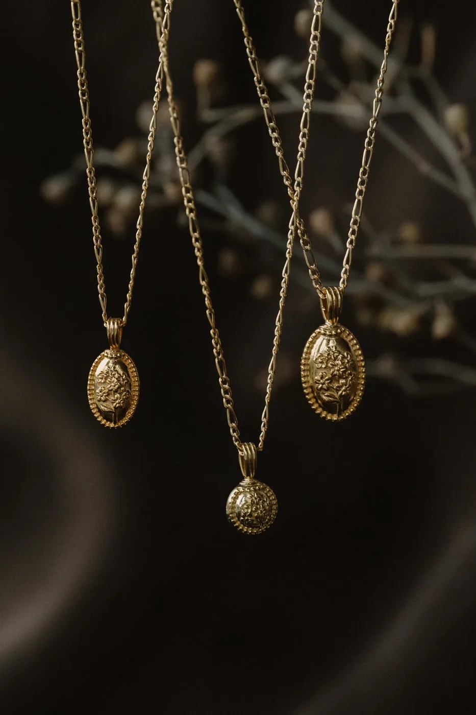 Forget-Me-Not Circle Cremains Urn Necklace - Sterling Silver — product image 3