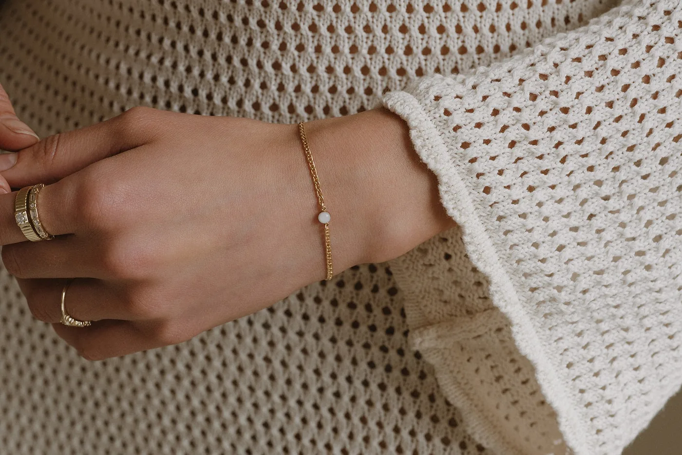 Mothers Milk Thick Curb Chain Bracelet- 14k Gold Filled — product image 6