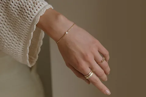 Cremation Thick Curb Chain Bracelet- 14k Gold Filled — product image 9