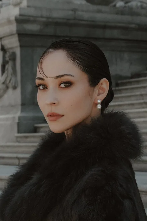 Double Pearl Drop Earrings — product image 2