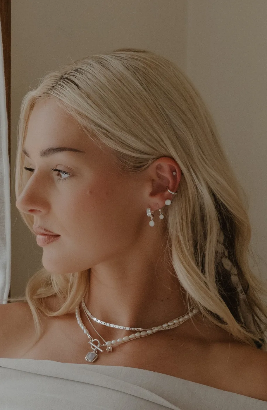 Cremation Hinge Hoop Earrings - Sterling Silver — product image 3