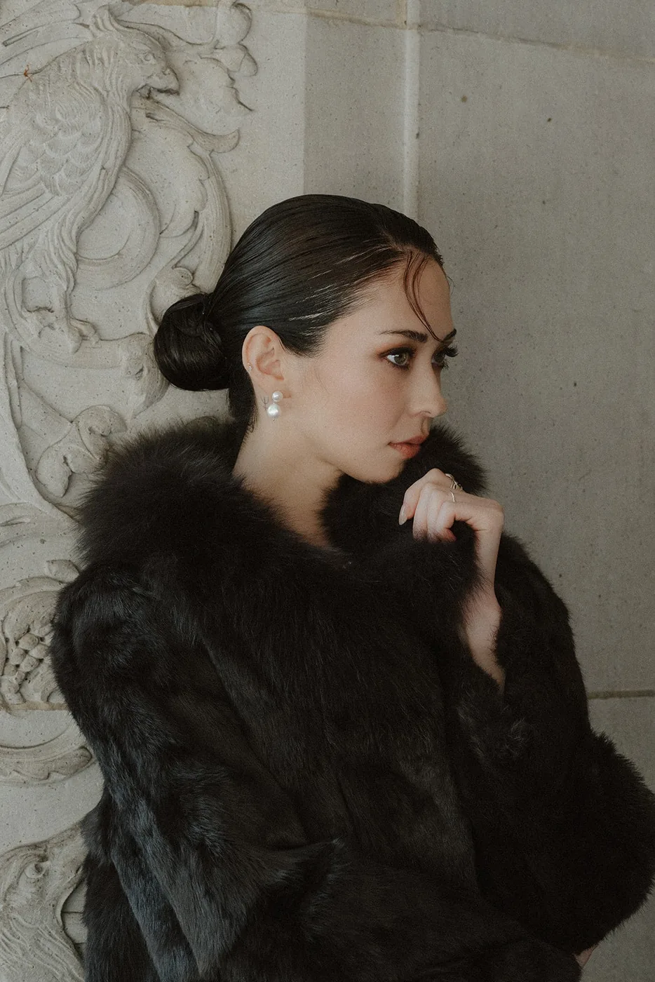 Double Pearl Drop Earrings — product image 11