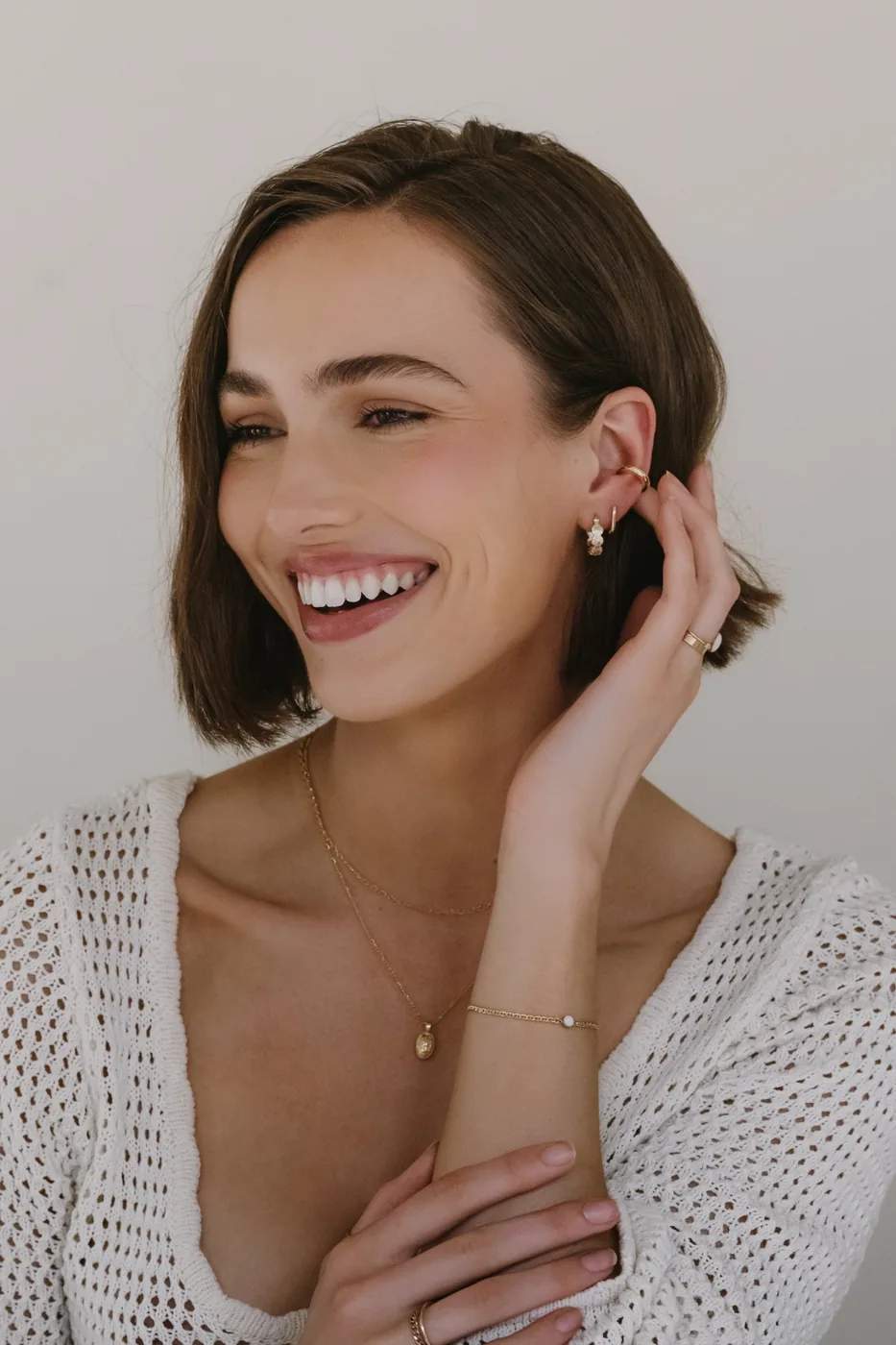 Small Rectangle Hoops- 14K Gold Filled — product image 4