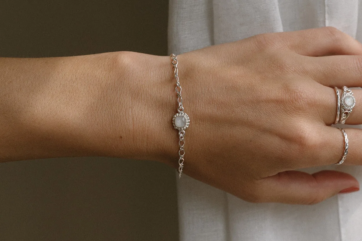 Mothers Milk Zinnia Bracelet- Sterling Silver — product image 2