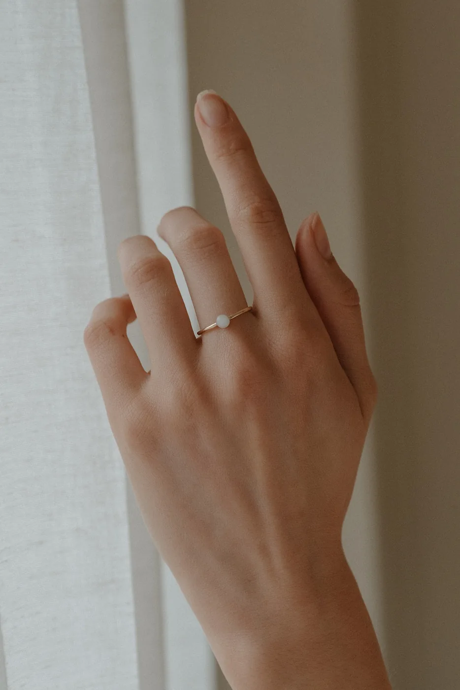 Mothers Milk Small Circle Ring - 14k Gold Filled — product image 1