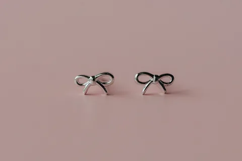 Small Bow Studs- Sterling Silver — product image 1