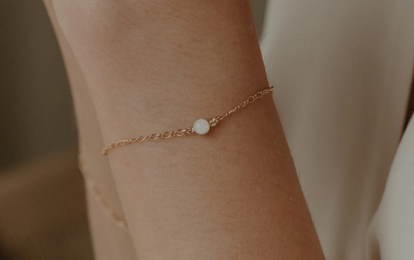 Cremation Florence Chain Bracelet- 14K Solid Gold — product image 3