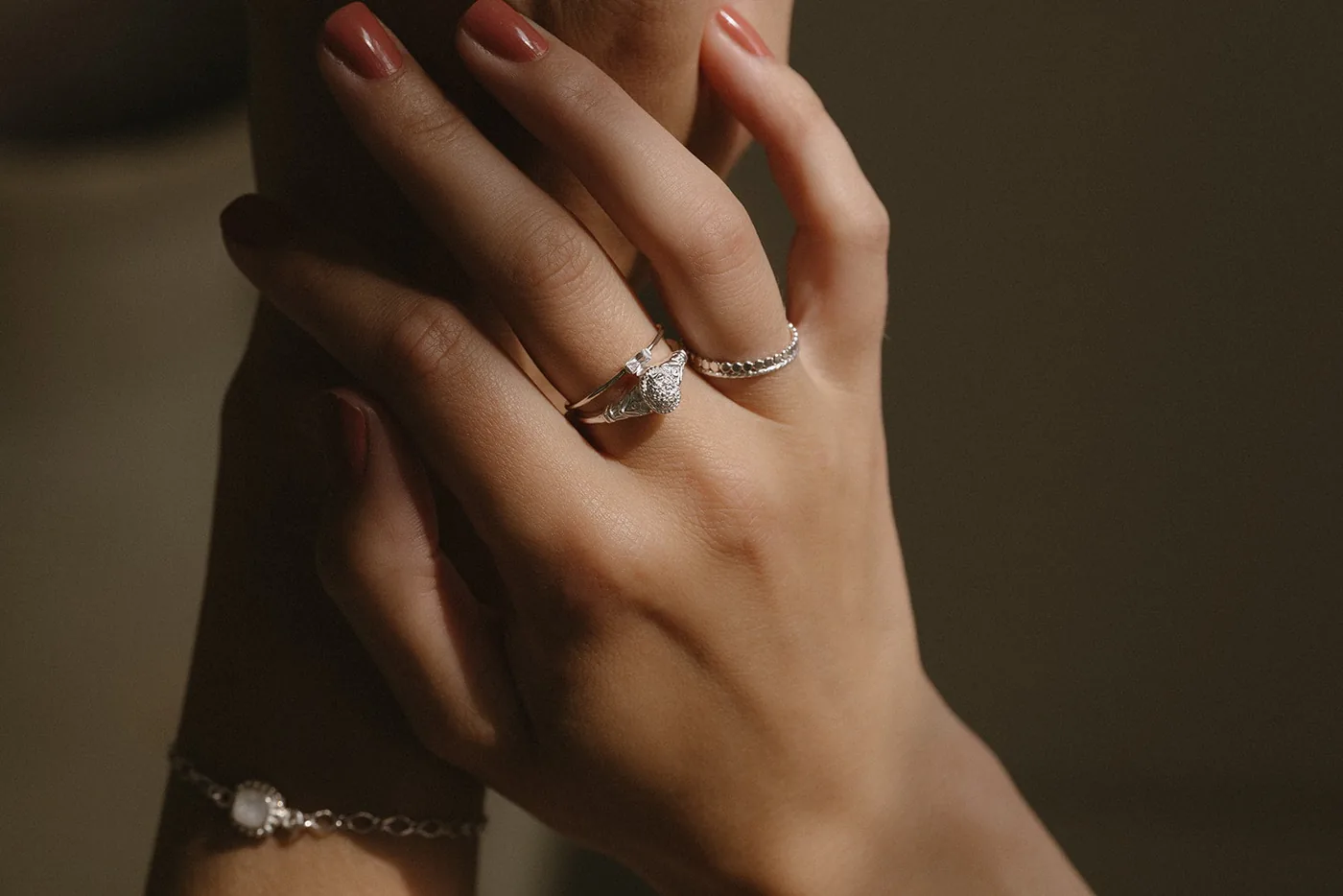 Baguette Cut Diamond Ring - Sterling Silver — product image 4