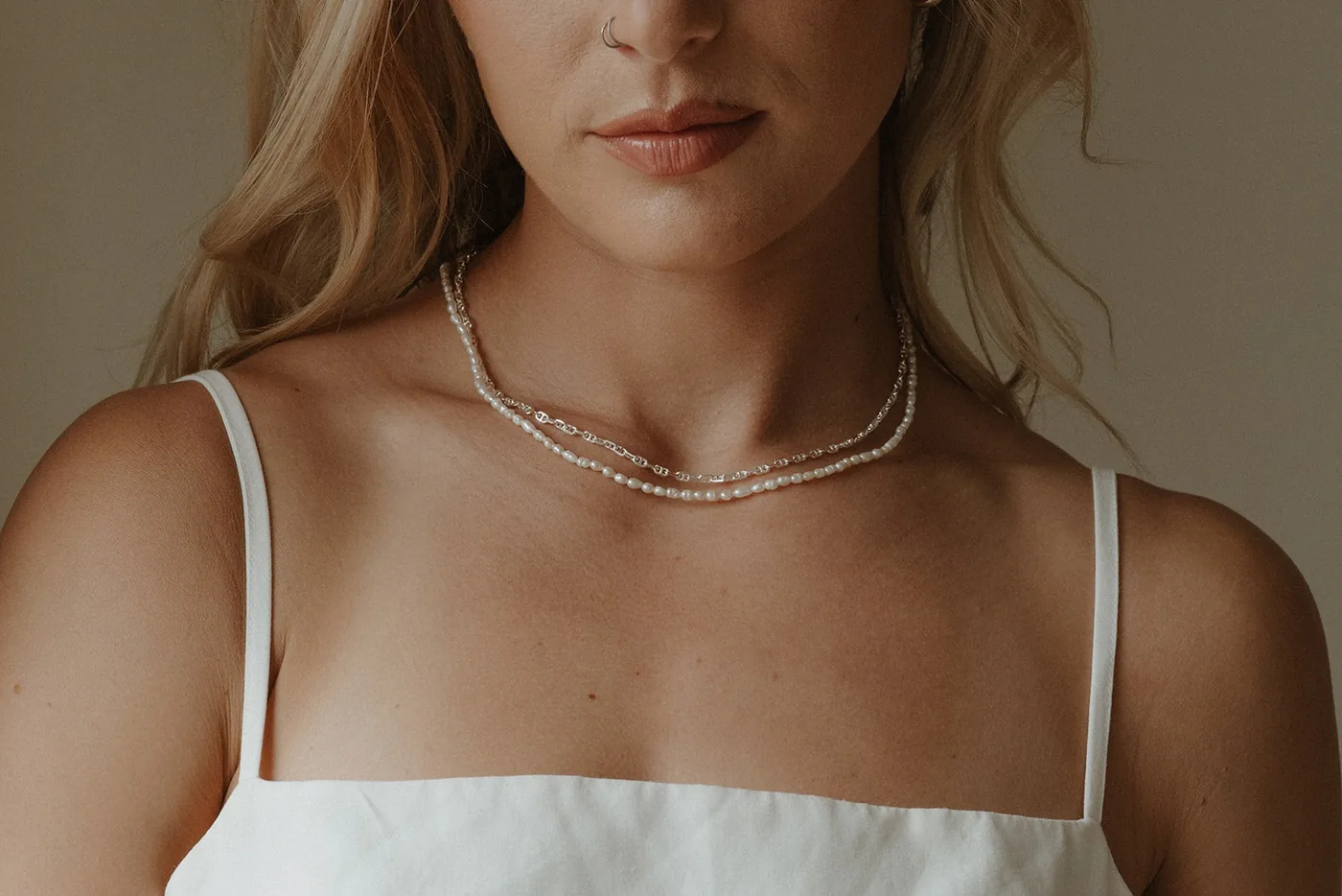 Marine Chain Necklace- Sterling Silver — product image 2